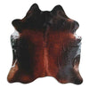 Brown cowhide rug L