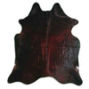 Brown cowhide rug L