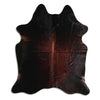 Brown cowhide rug L