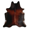 Brown cowhide rug L