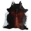 Brown cowhide rug L