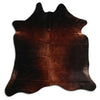 Tappeto in pelle di mucca marrone L