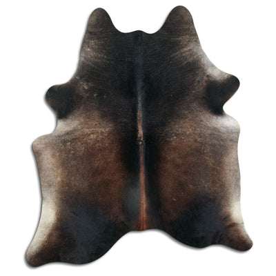 Brown cowhide rug XL