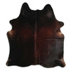 Tappeto in pelle di mucca marrone M