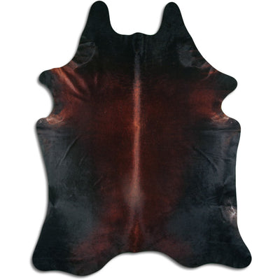 Brown cowhide rug XXL