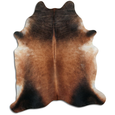 Brown cowhide rug XXL