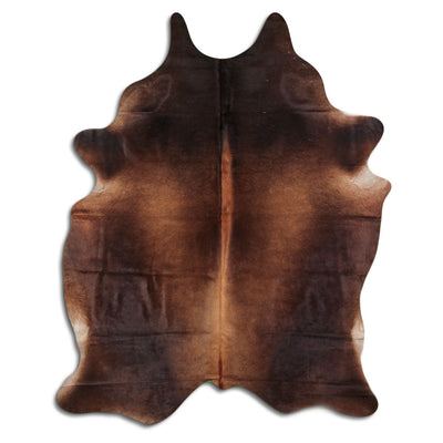 Brown cowhide rug XL
