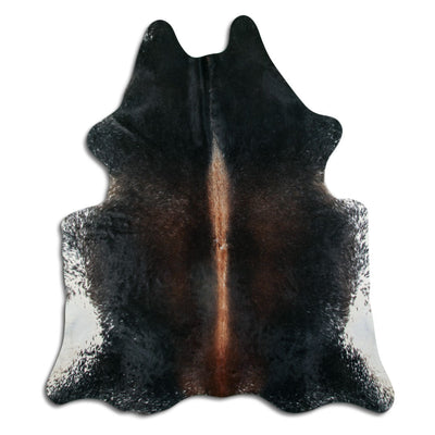 Brown cowhide rug XL