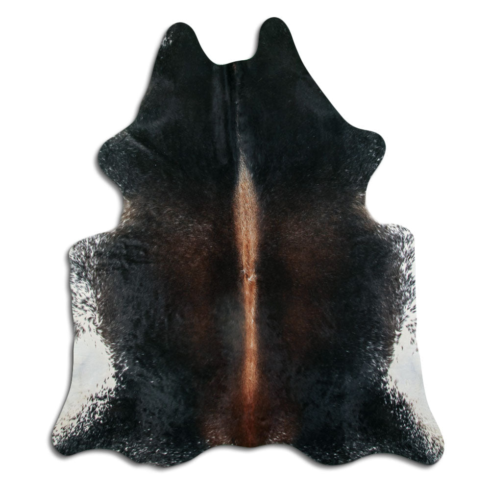 Brown cowhide rug XL