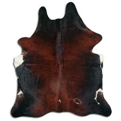 Brown cowhide rug XL