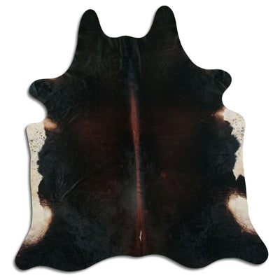 Brown cowhide rug XL