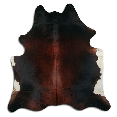 Brown cowhide rug XL