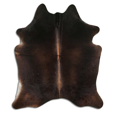 Brown cowhide rug XL