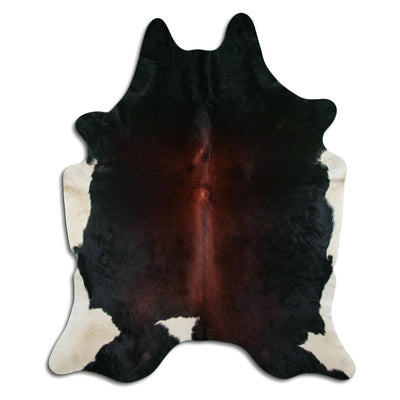 Brown cowhide rug XXL