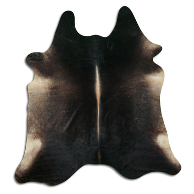 Brown cowhide rug XL