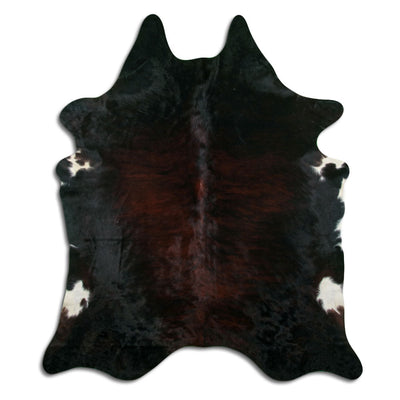Brown cowhide rug XXL