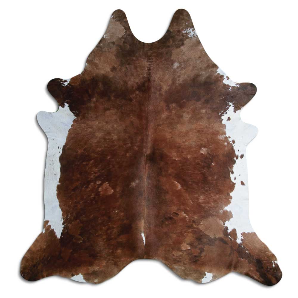 Tappeto in pelle di mucca marrone XXL