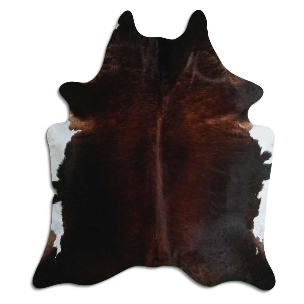 Brown cowhide rug XL