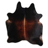 Brown cowhide rug XL