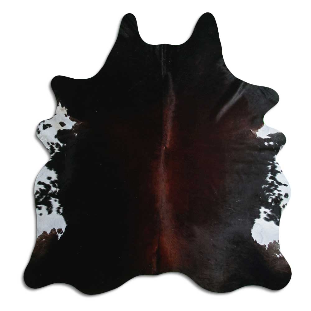 Brown cowhide rug XL