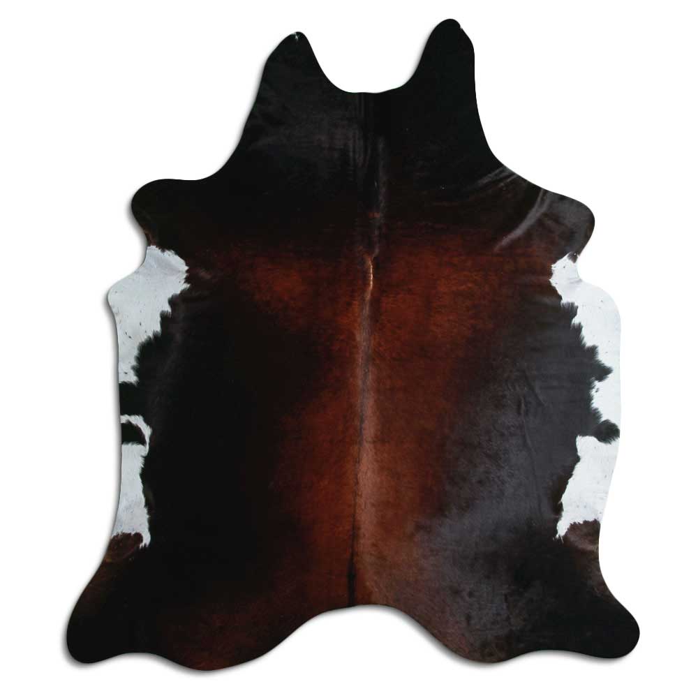 Brown cowhide rug XL