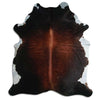 Brown cowhide rug XXL