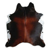 Brown cowhide rug XL