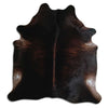 Tappeto in pelle di mucca marrone L
