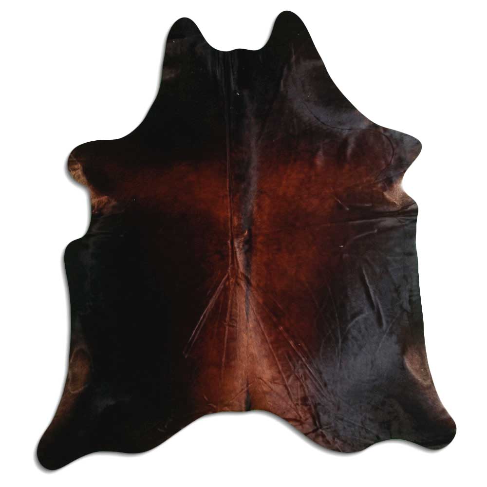 Brown cowhide rug XL