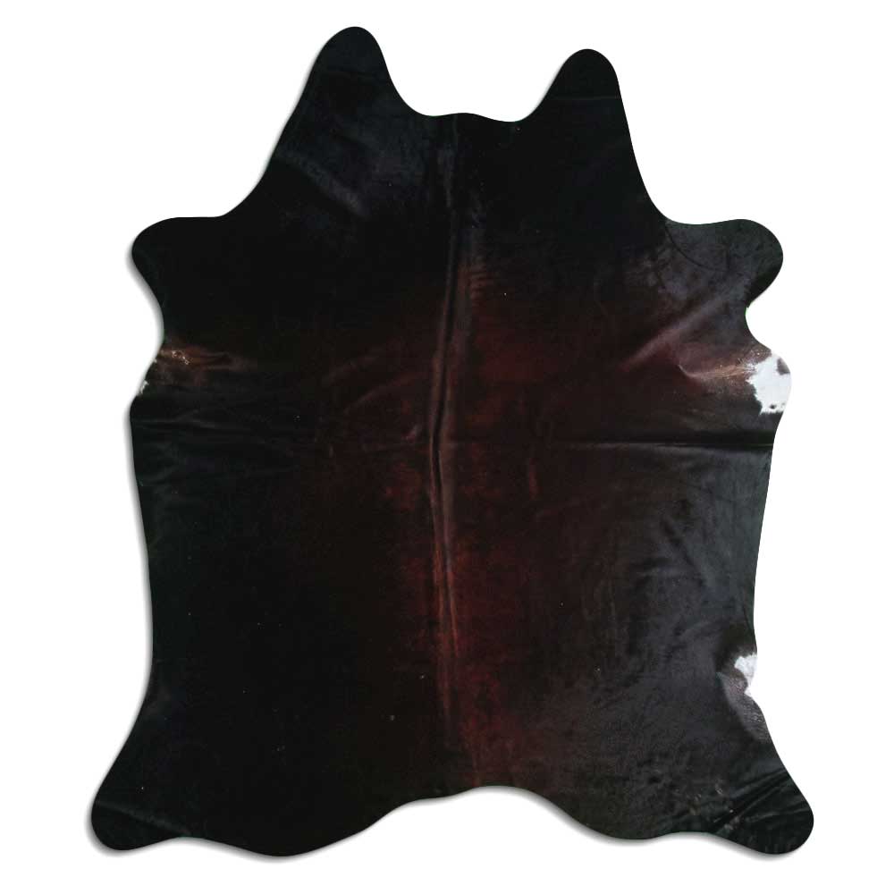 Brown cowhide rug XL