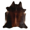 Brown cowhide rug L