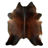 Tappeto in pelle di mucca marrone XL