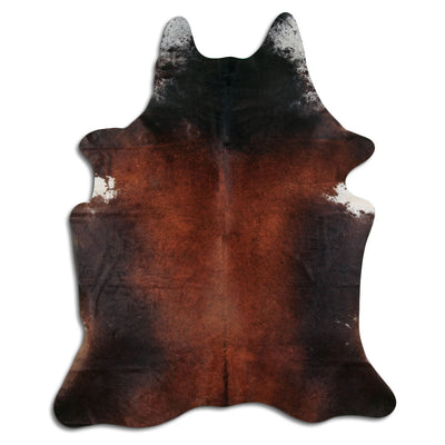 Brown cowhide rug XL