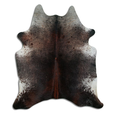 Brown cowhide rug XL