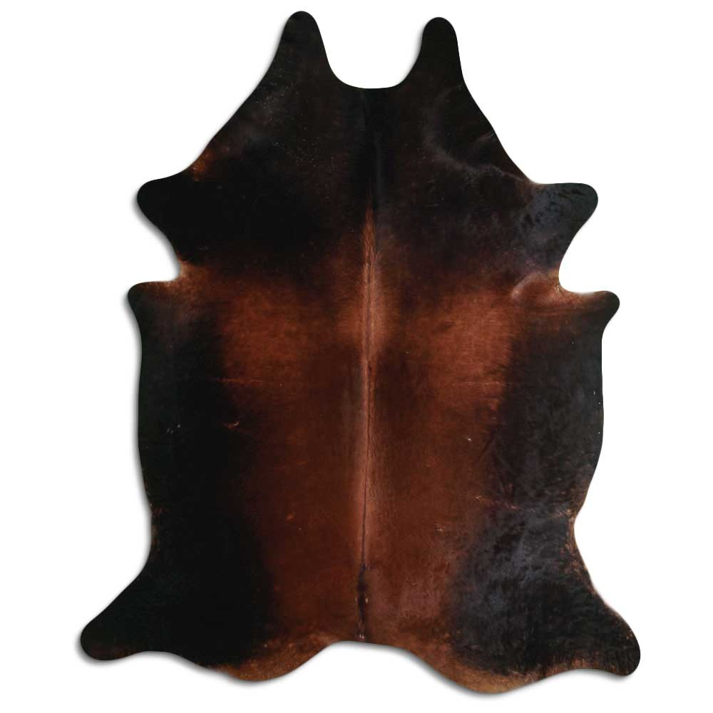 Tappeto in pelle di mucca marrone XXL