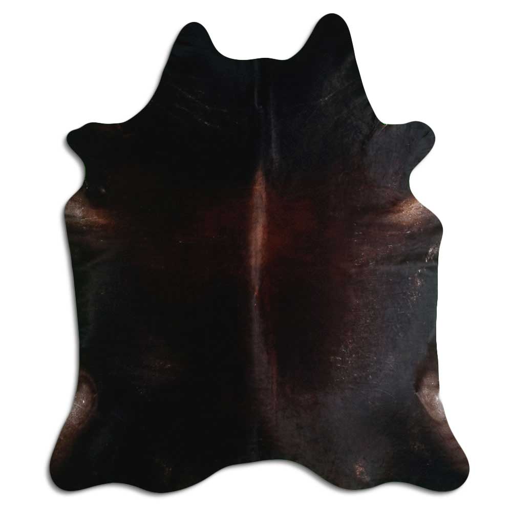 Tappeto in pelle di mucca marrone XXL