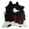 Tricolour cowhide rug L