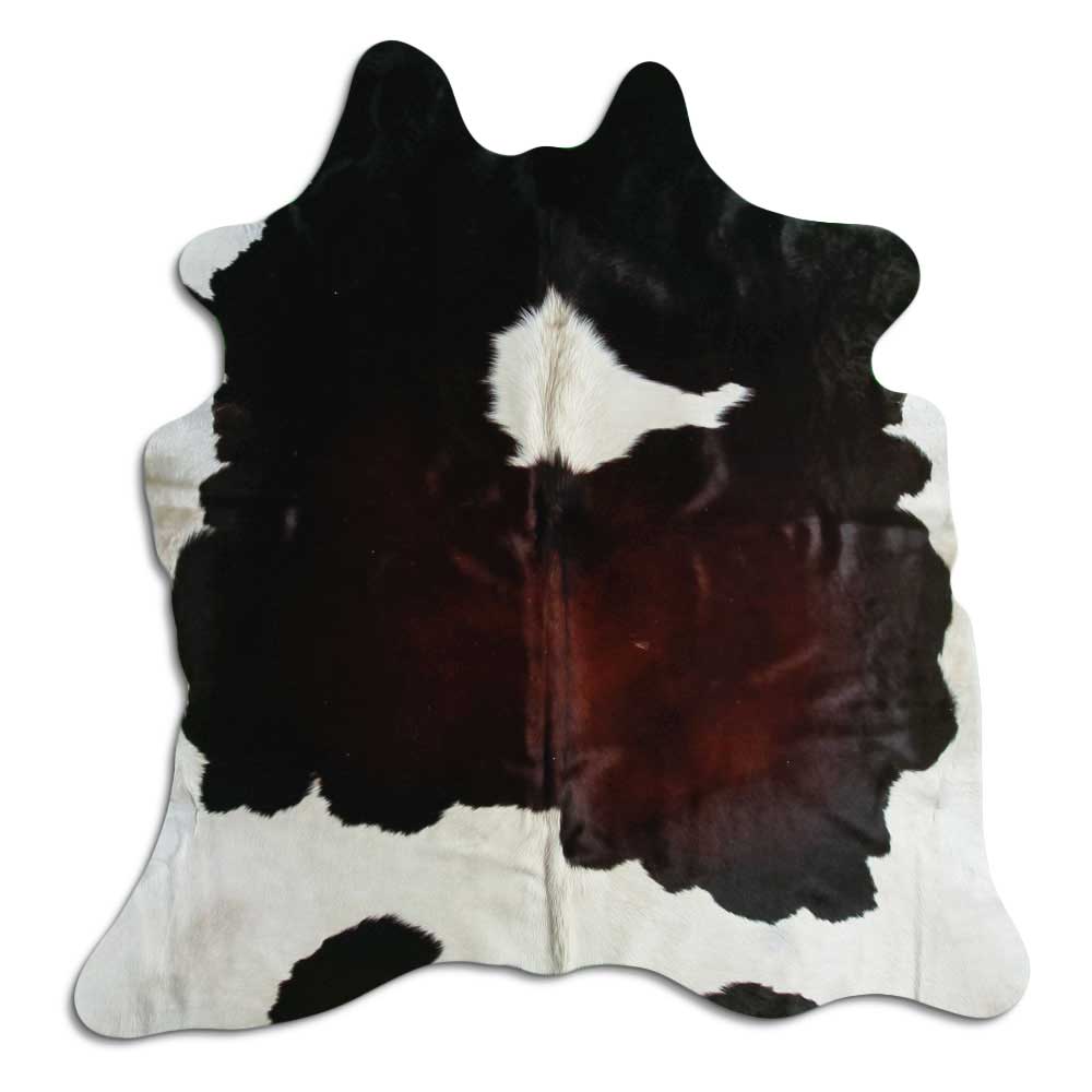 Tricolour cowhide rug L