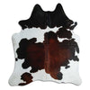 Tricolour cowhide rug L