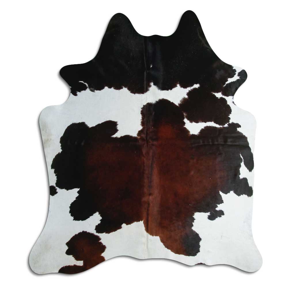 Tricolour cowhide rug L