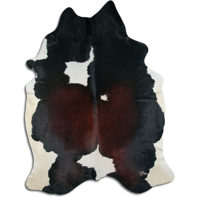 Tricolour cowhide rug XXXL