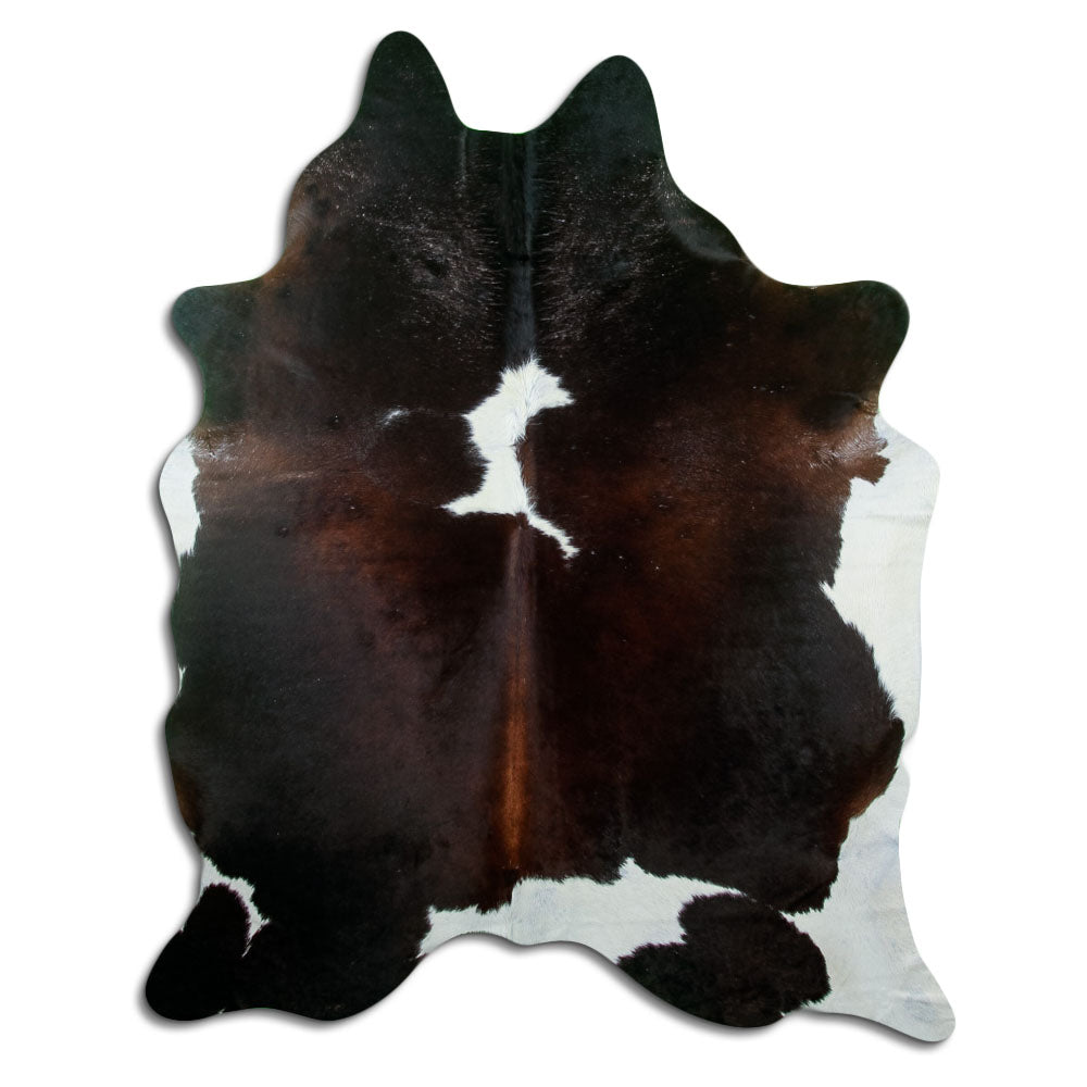 Tappeto in pelle di mucca tricolore XL