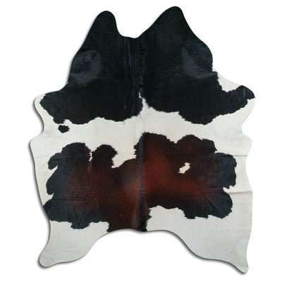 Tricolour cowhide rug XXL