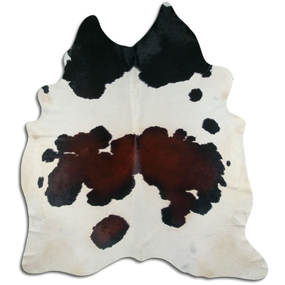 Tricolour cowhide rug XXL