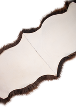 Double white sheepskin