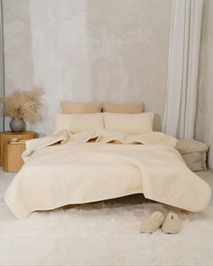 Coperta in lana merino "Luka" | doppio strato