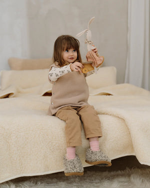 Coperta in lana merino "Marzipan" | strato singolo