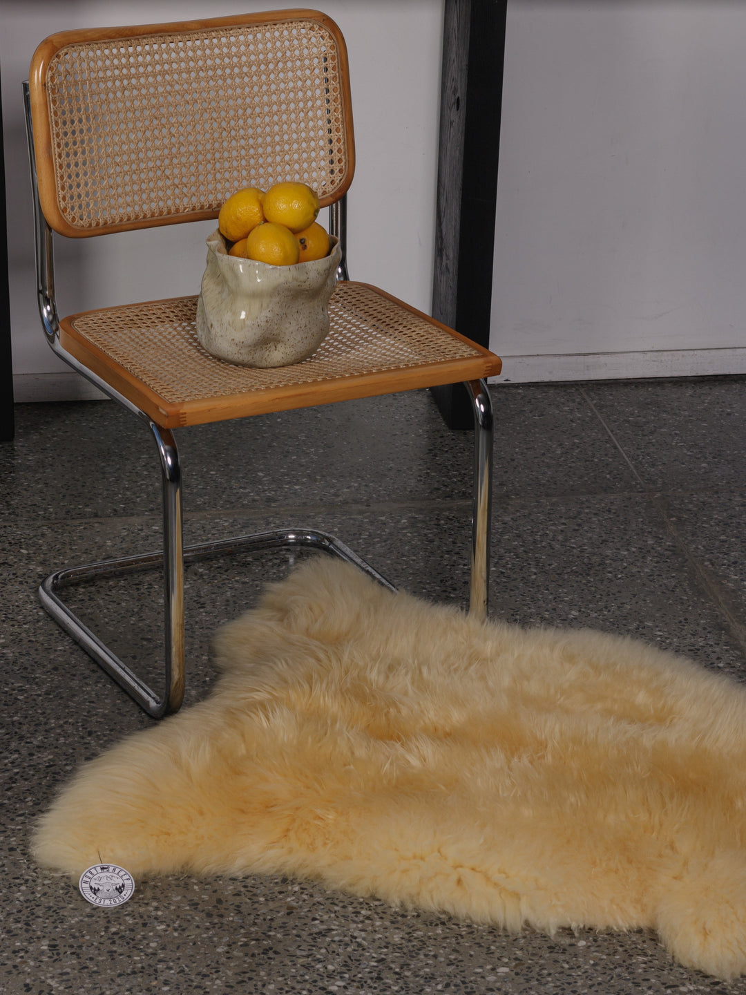Medical sheepskin rug