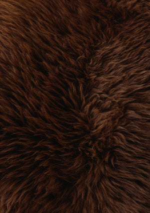 Pelle di pecora marrone