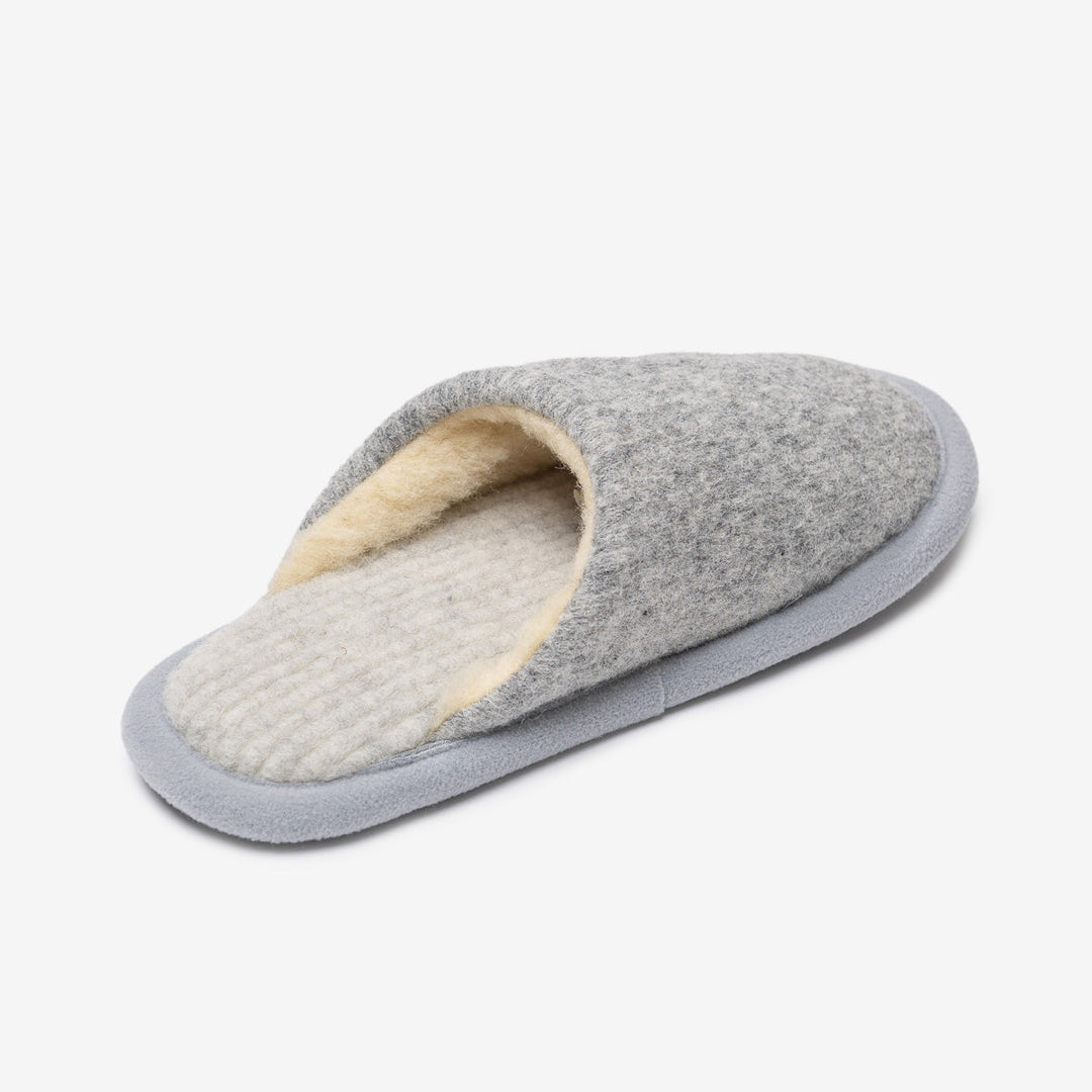 Merino wool slippers Marble